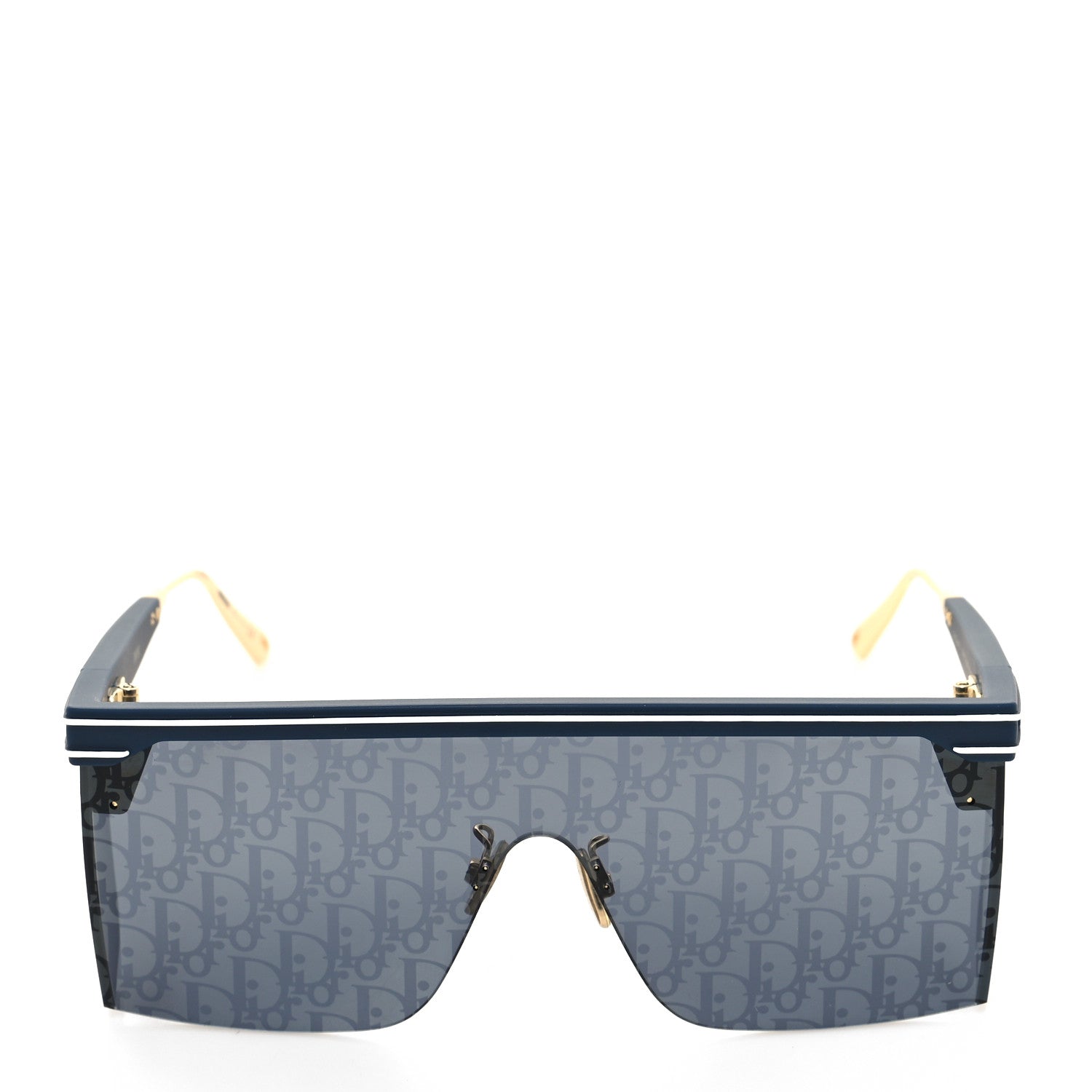 Christian Dior Oblique Diorclub M1U Mask Sunglasses Blue 2 of 8
