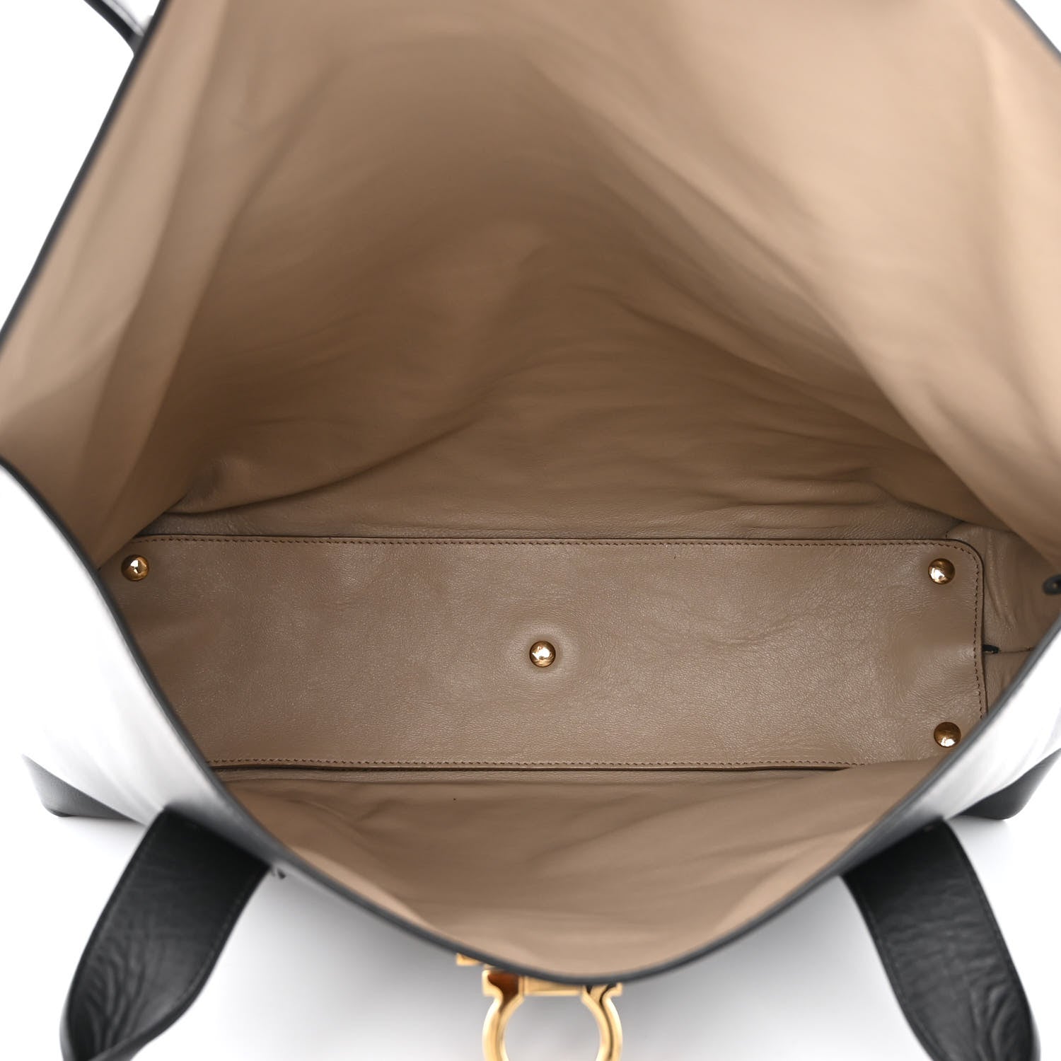 Salvatore Ferragamo Calfskin Large Sookie Satchel Black 5 of 9