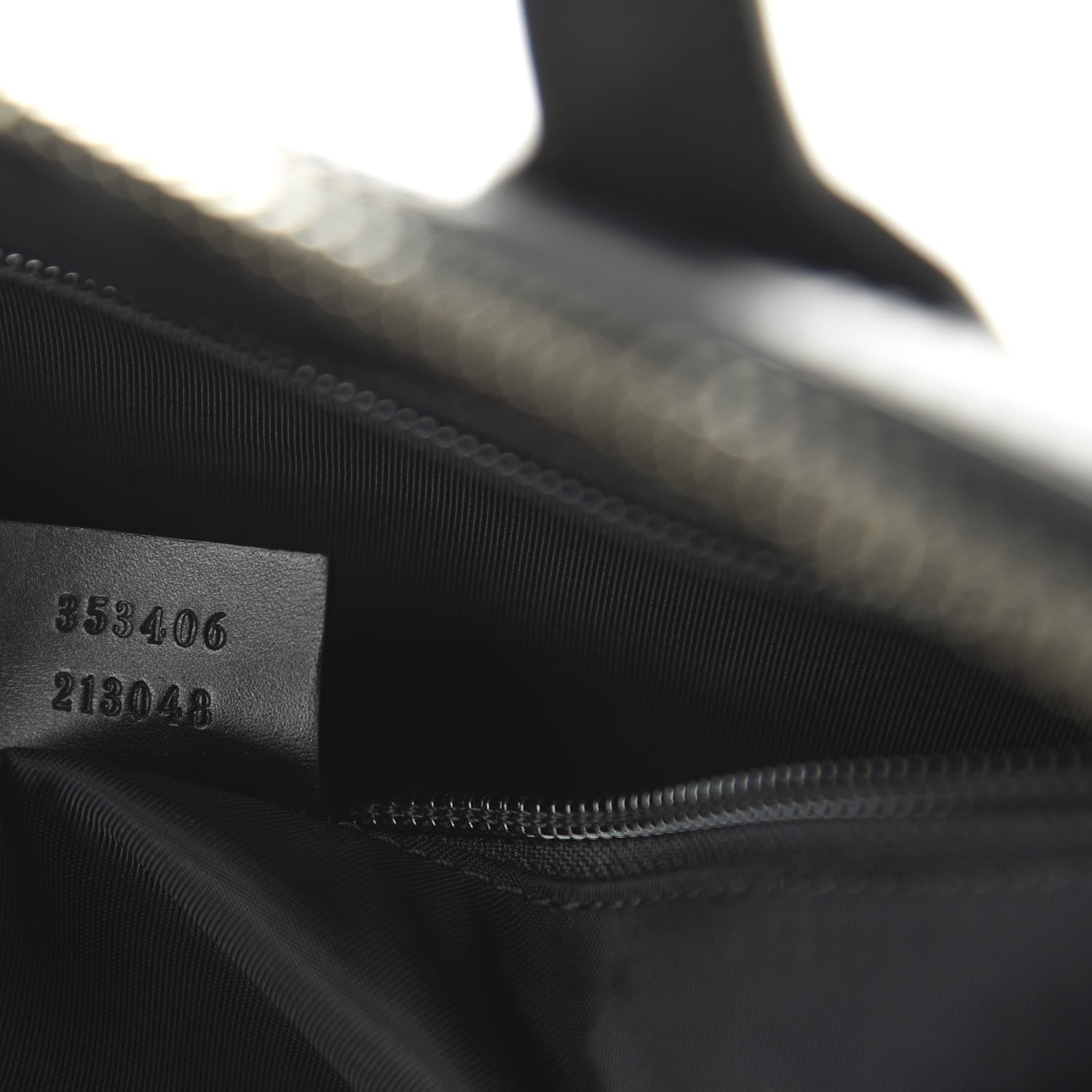 Gucci GG Supreme Monogram Web Large Zippered Tote Beige Black 9 of 10