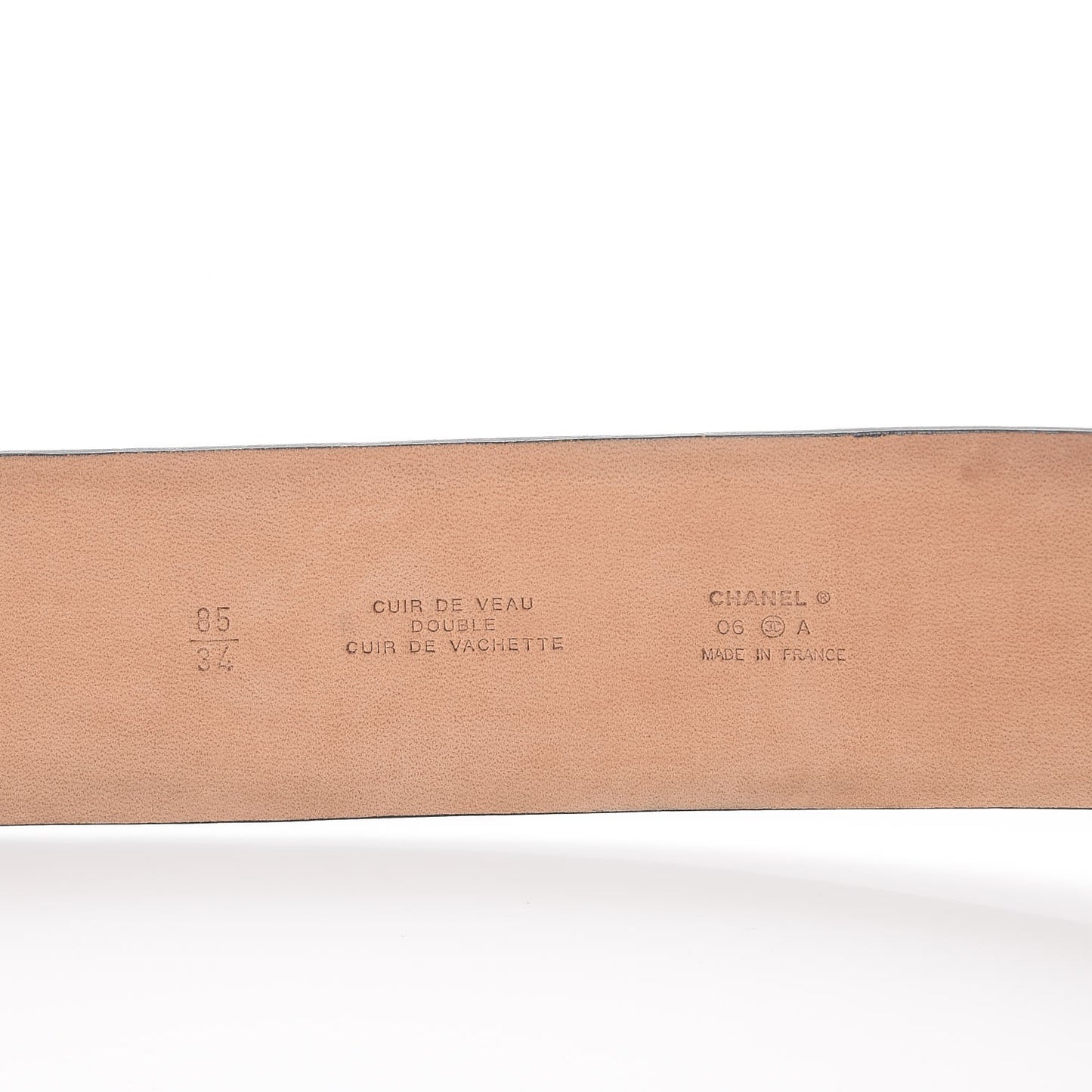 Calfskin CC Belt 85 34 Black