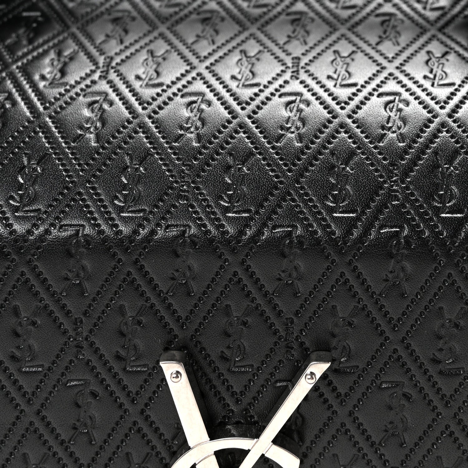 Saint Laurent Calfskin Monogram Take Away Box Black 7 of 10