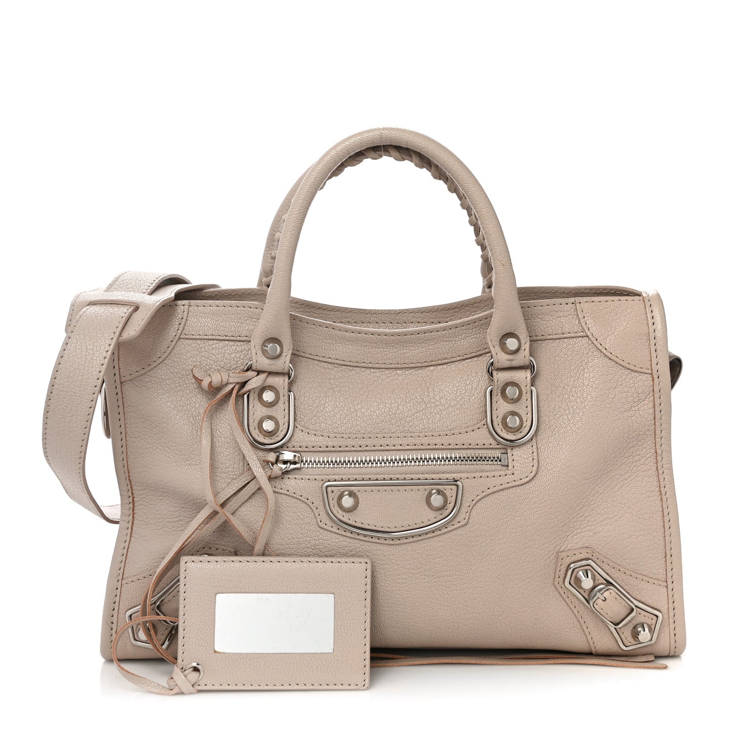 Chevre Silver Metallic Edge S City Beige Praline