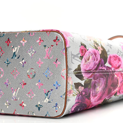 Louis Vuitton Metallic Monogram LV Garden Neverfull MM Silver 9 of 9
