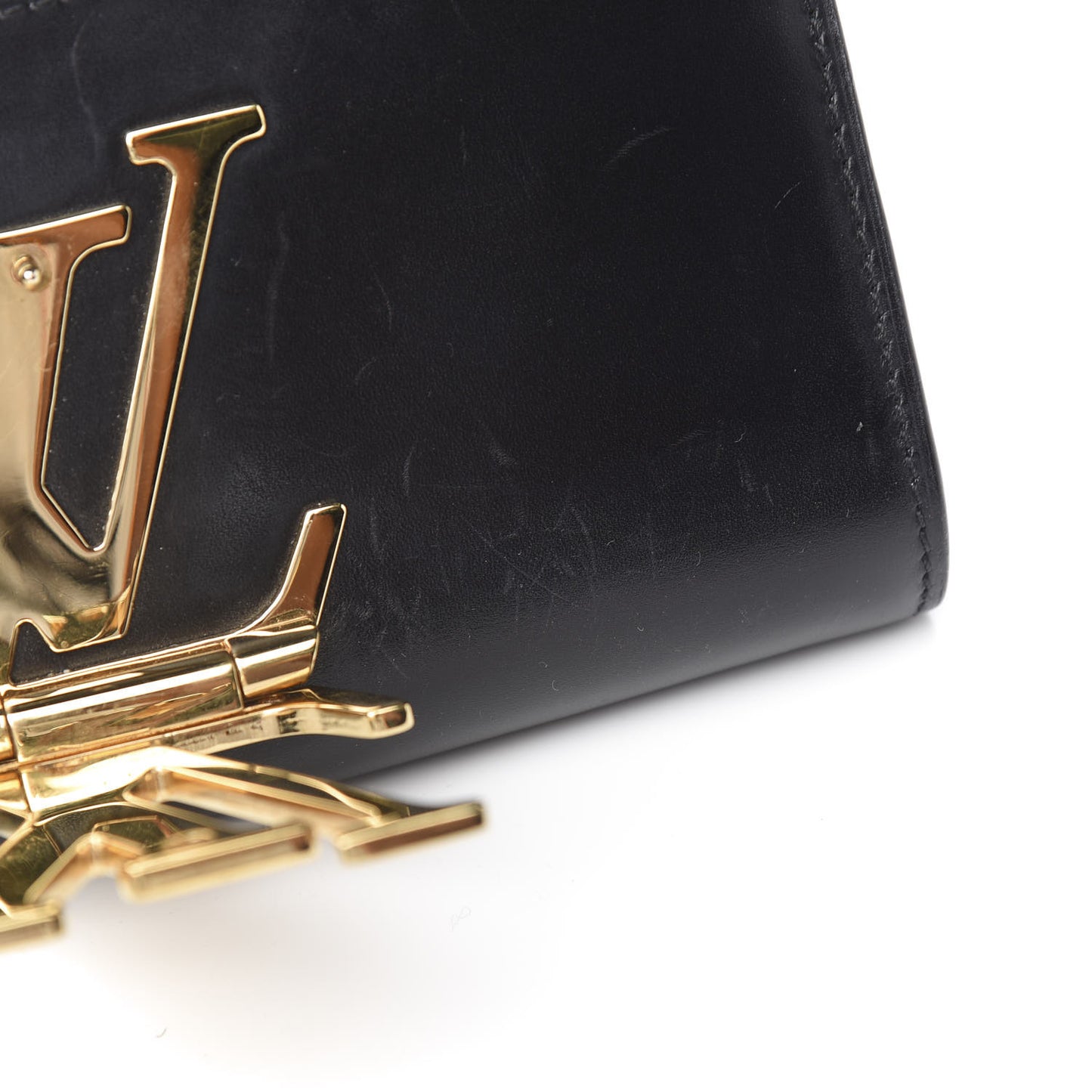 Calfskin Chain Louise MM Black