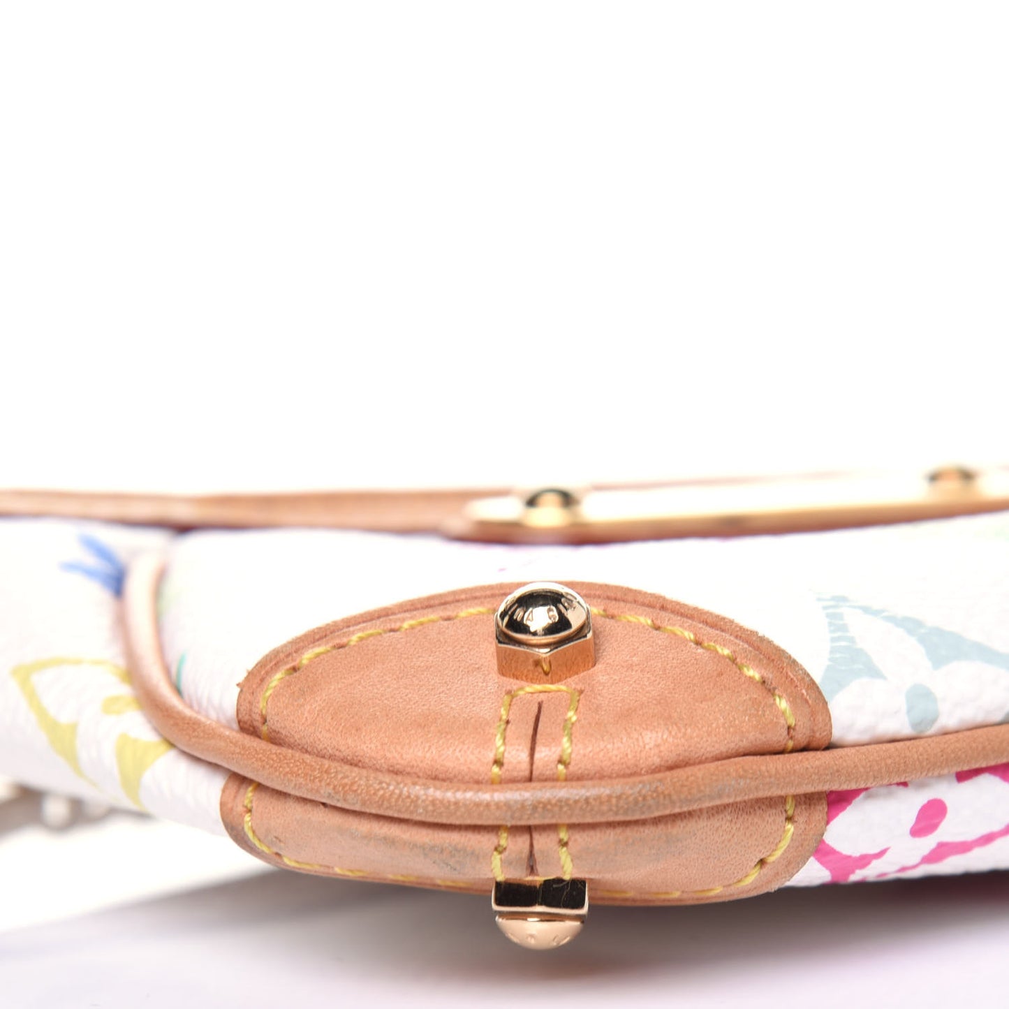 Monogram Multicolor Pochette Milla PM White