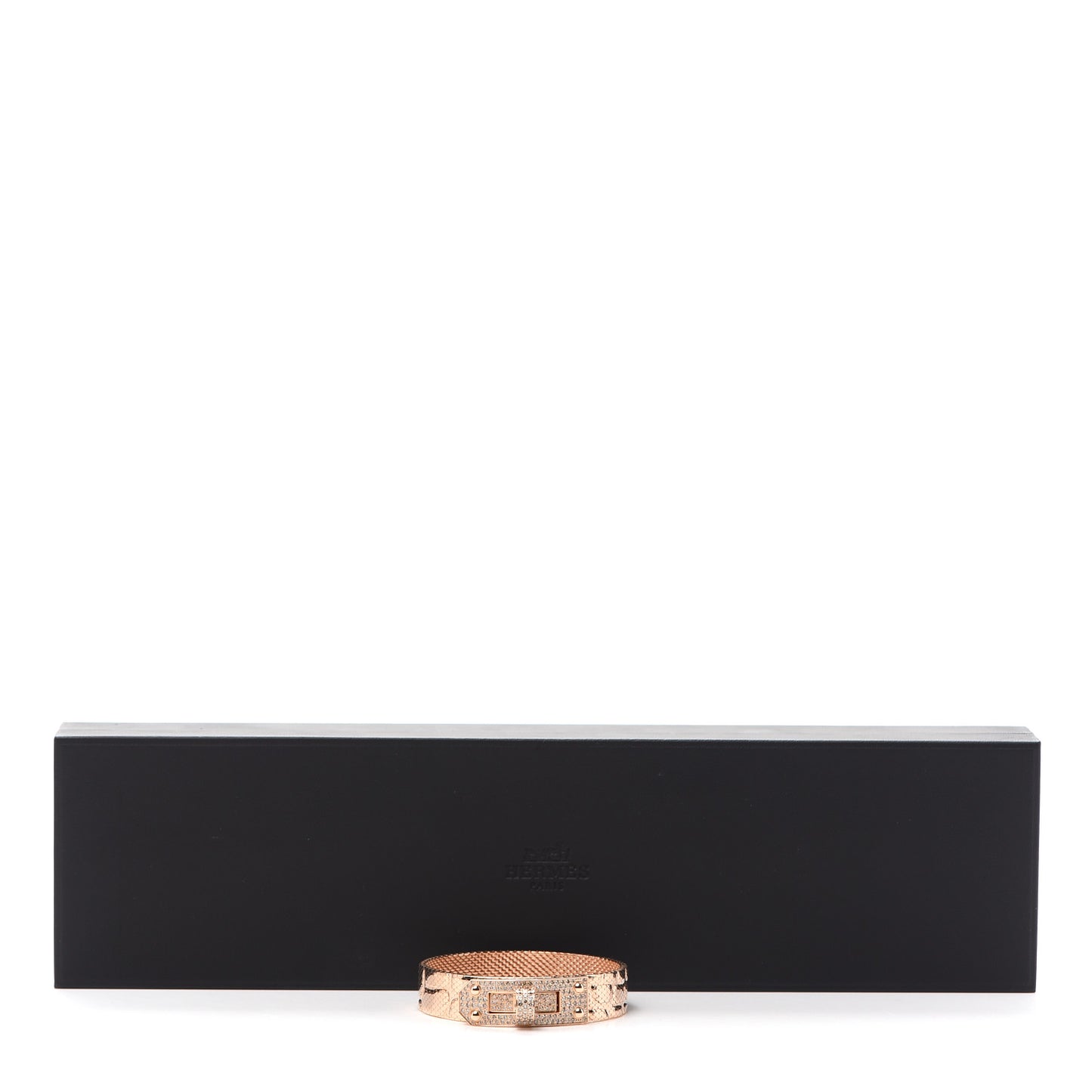 18K Rose Gold Diamond MM Kelly Milanese Bracelet SH