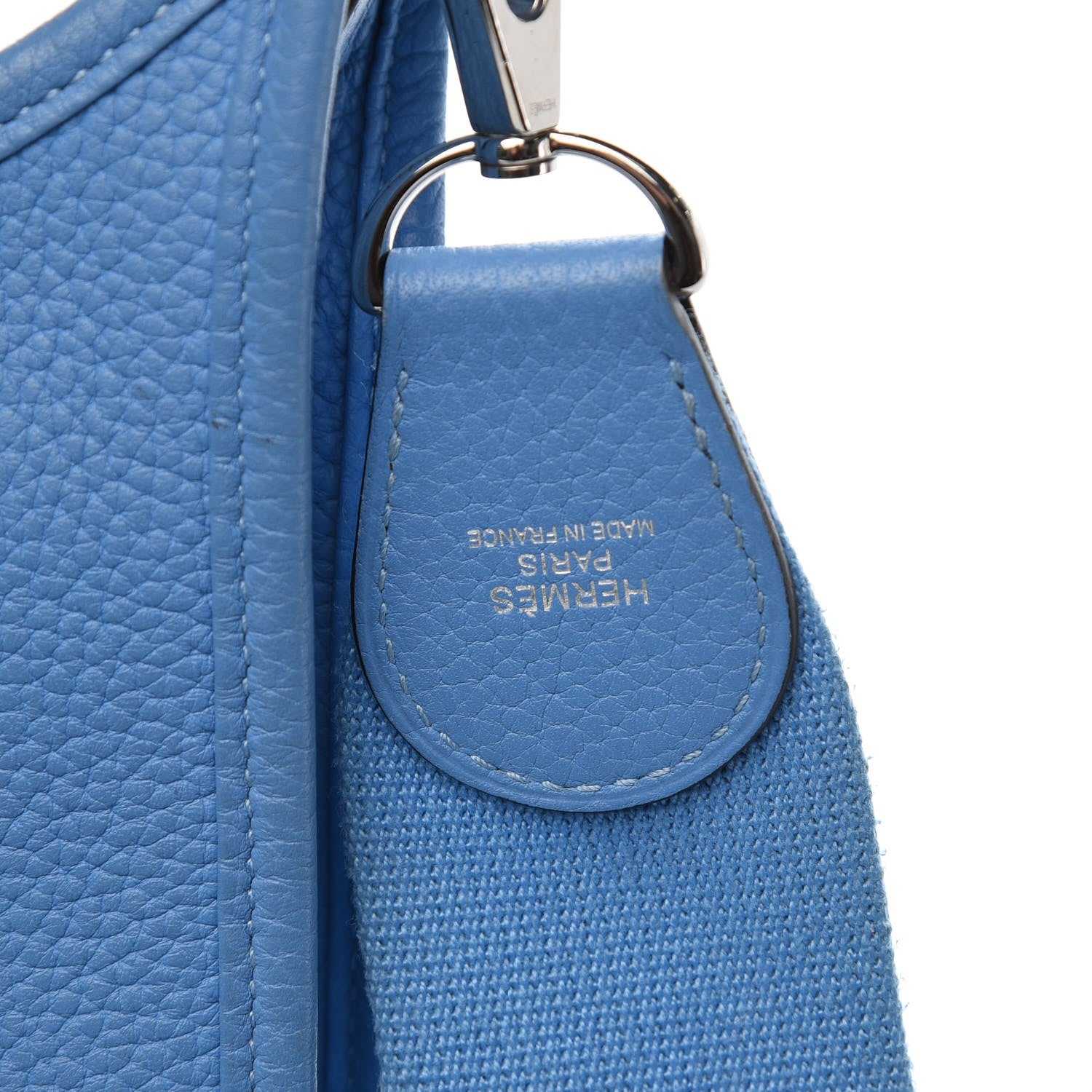 Hermes Taurillon Clemence Evelyne III PM Bleu Paradis 8 of 14