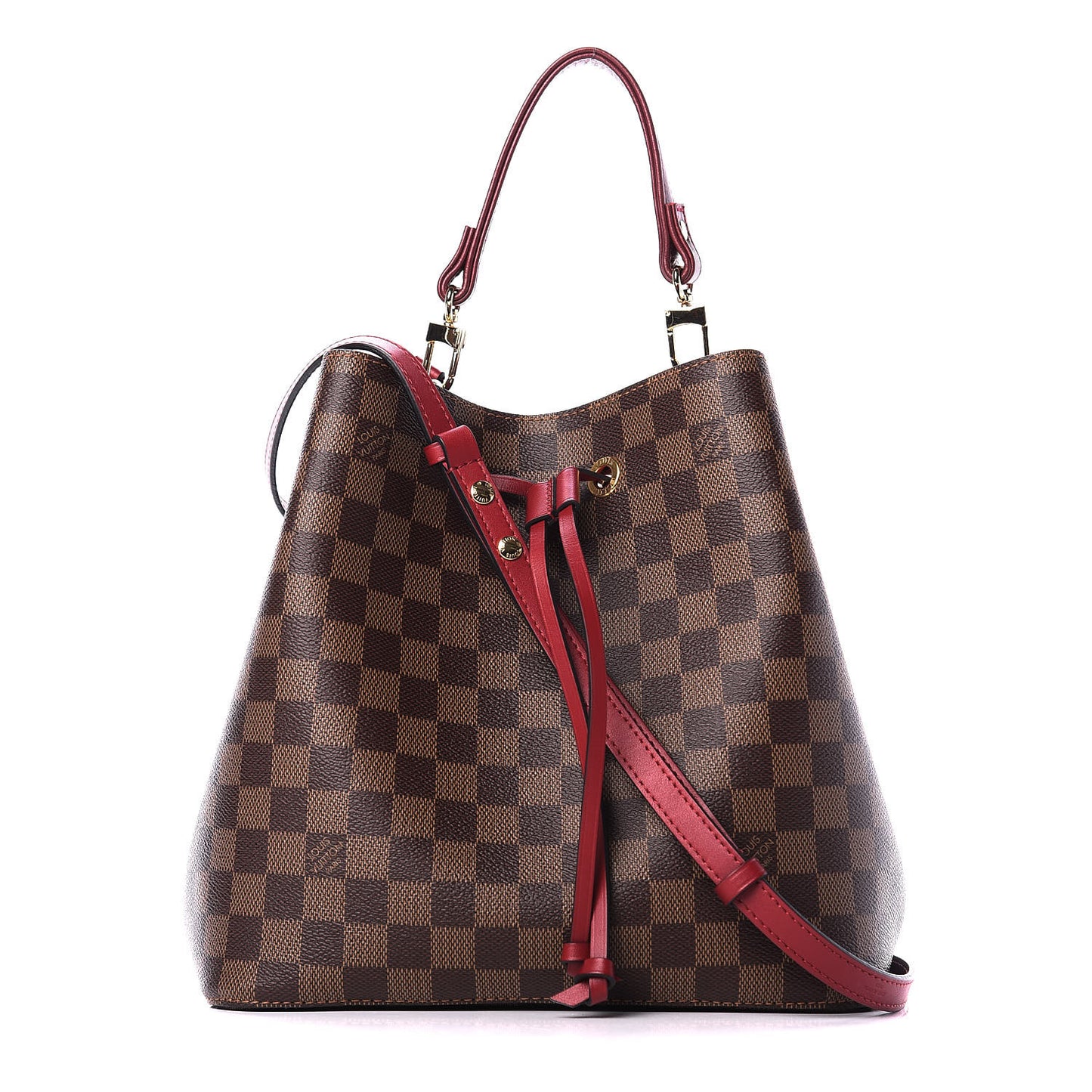 Damier Ebene Neonoe MM Cherry Berry
