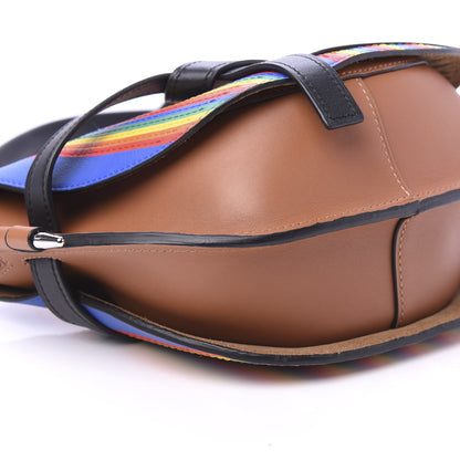 Loewe Calfskin Small Gate Crossbody Bag Rainbow Multicolor 6 of 9