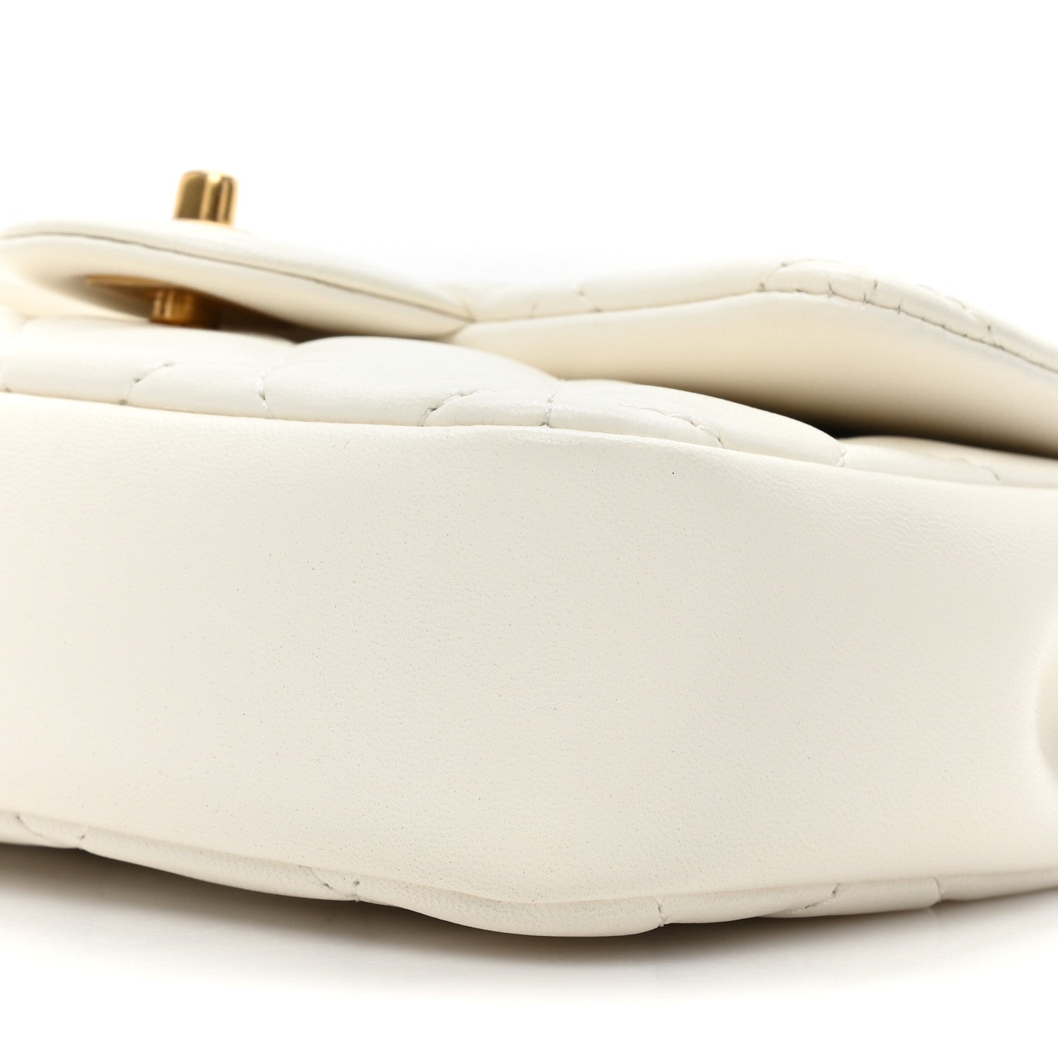 Chanel Lambskin Quilted Mini Heart Charms Flap White 8 of 9