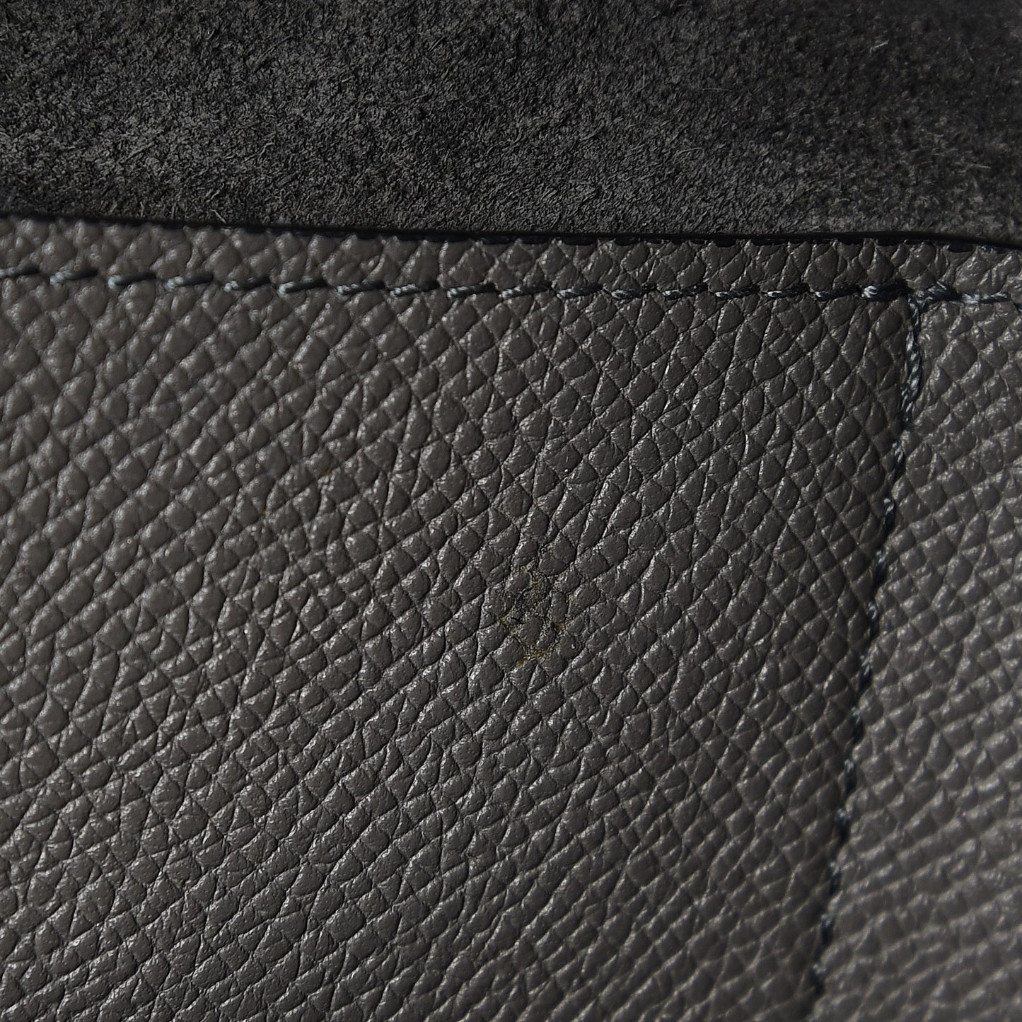 Grained Calfskin Mini Belt Bag Grey