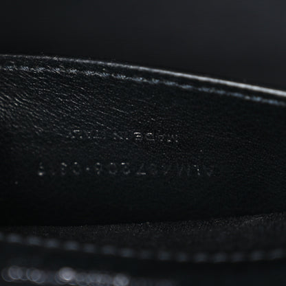 Saint Laurent Grain De Poudre Textured Mixed Matelasse Triquilt Medium Monogram Satchel Black 8 of 11