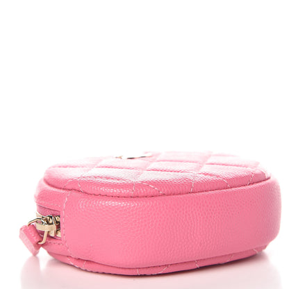Chanel Iridescent Caviar Quilted Zip Around Classic Coin Purse Pink 4 of 8