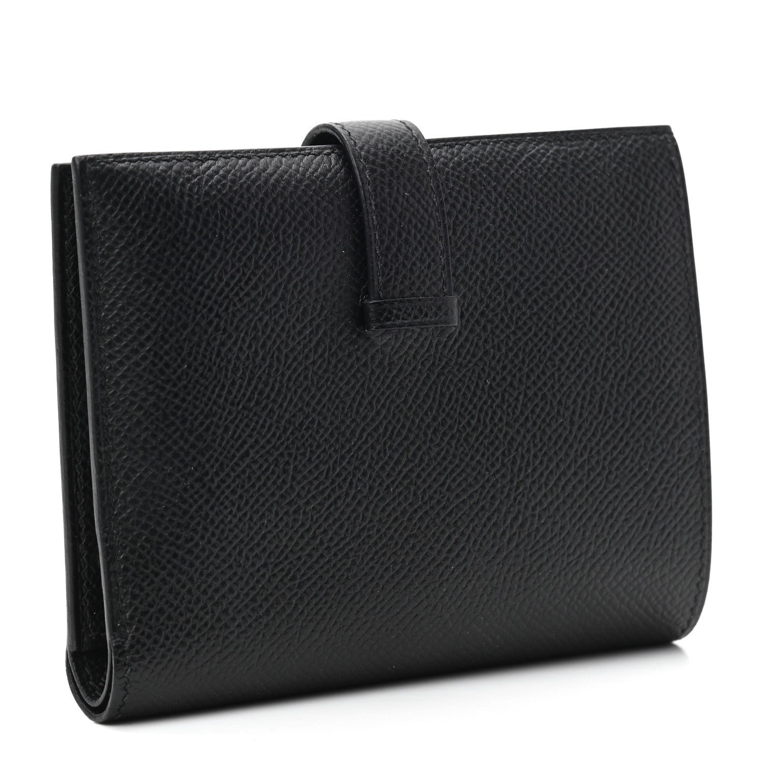 Hermes Epsom Bearn Compact Wallet Black 3 of 7