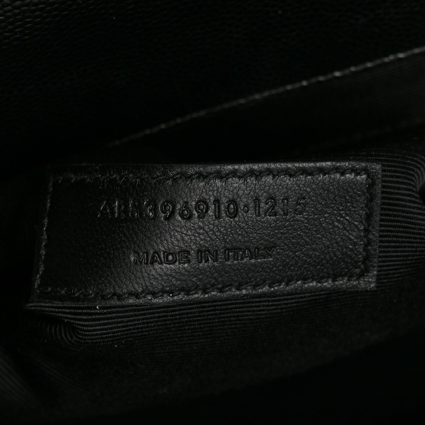 Grain De Poudre Matelasse Chevron Large Monogram Satchel Black