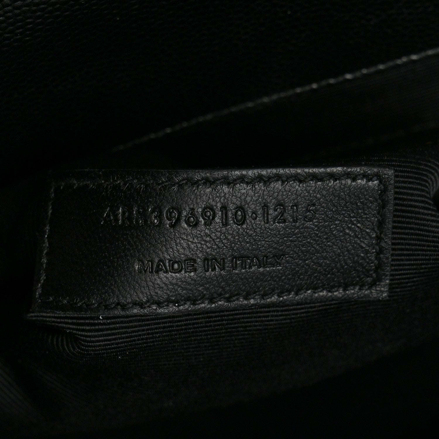 Saint Laurent Grain De Poudre Matelasse Chevron Large Monogram Satchel Black 7 of 10