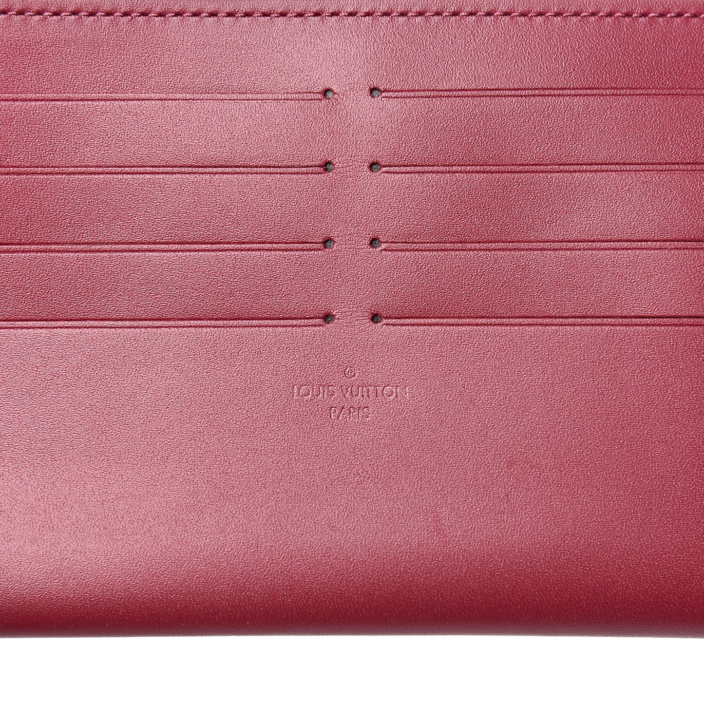 Calfskin Felicie Card Holder Insert Fuchsia