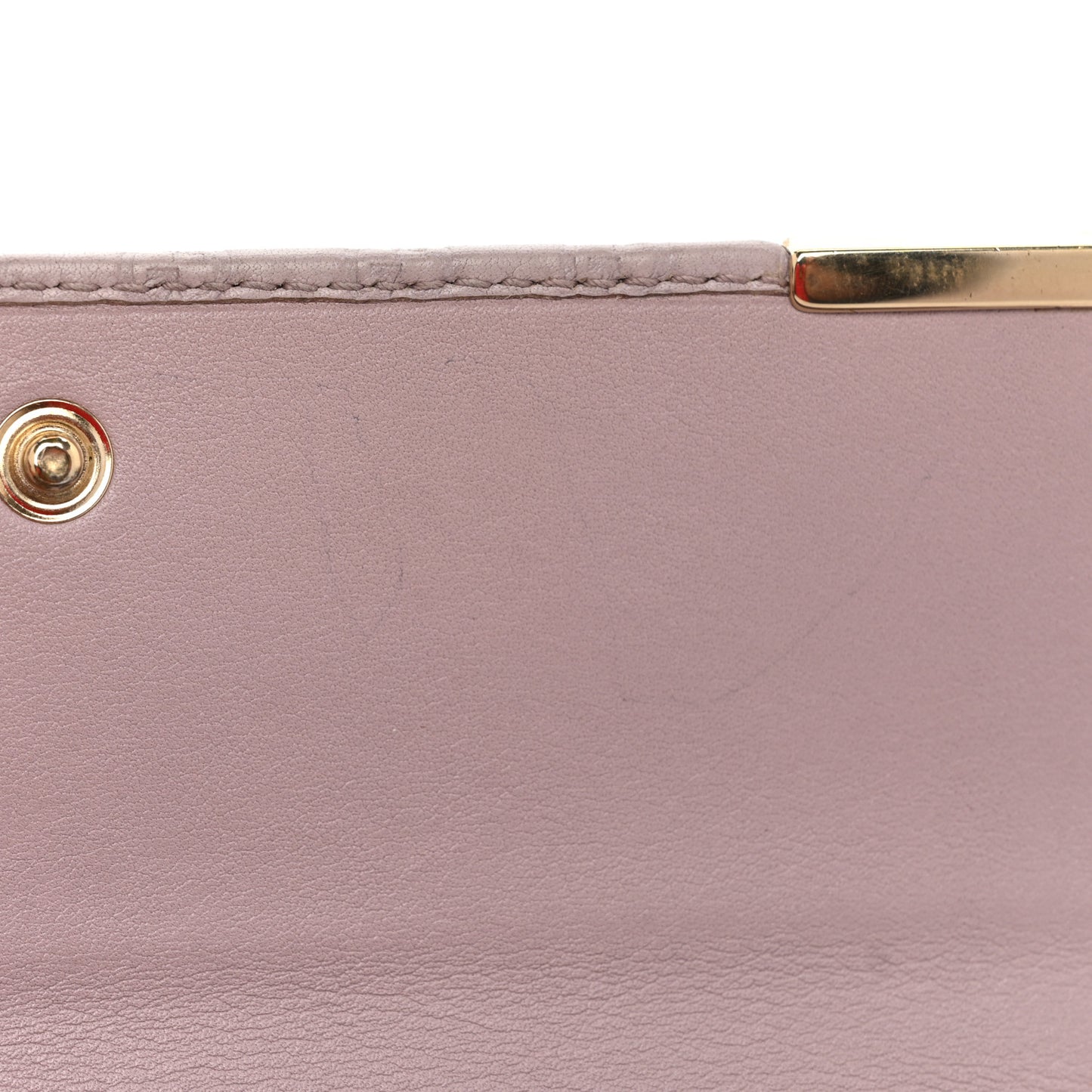 Soft Microguccissima Dice Chain Wallet Mauve