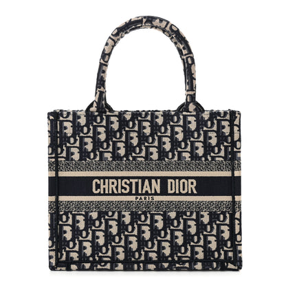 Christian Dior Oblique Small Book Tote Blue Multicolor 1 of 10