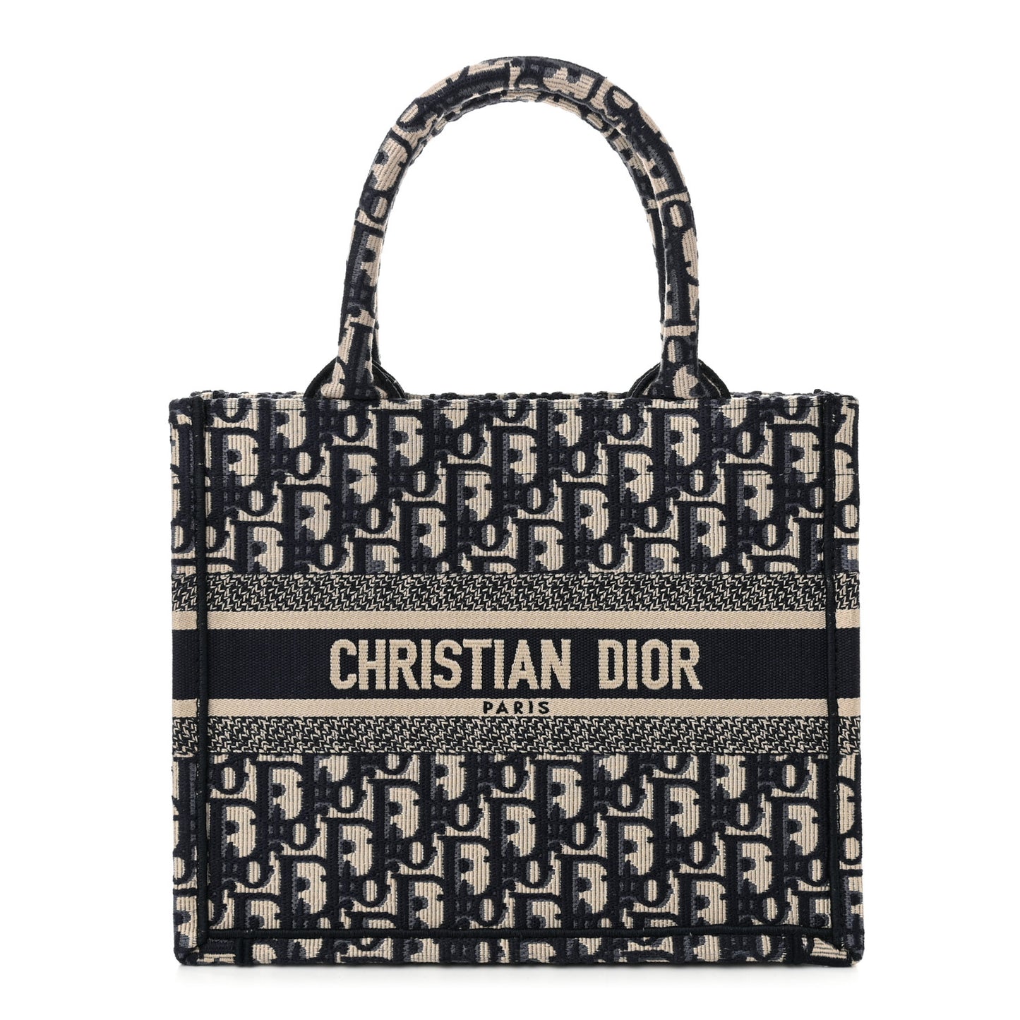 Oblique Small Book Tote Blue Multicolor