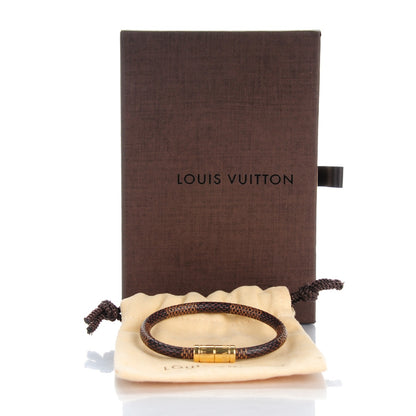 Louis Vuitton Damier Ebene Keep It Bracelet 17 5 of 5