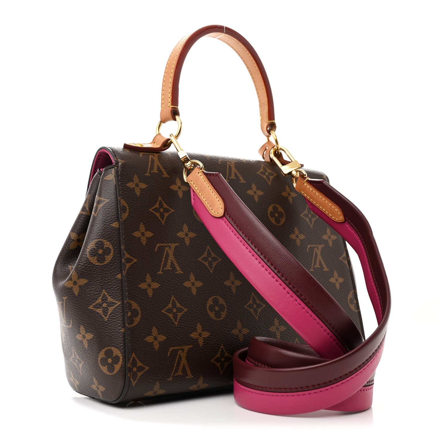 Louis Vuitton Monogram Cluny BB Bordeaux Fuchsia 3 of 9
