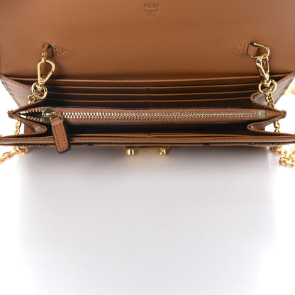MCM Visetos Large Patricia Wallet On Chain Cognac 5 of 10