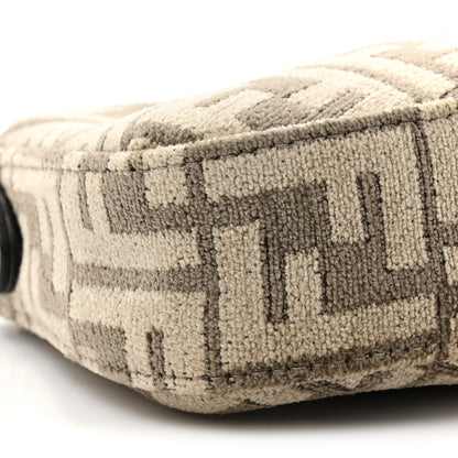 Fendi Chenille Vitello King Plexiglass FF O'Lock Swing Tortora Nuvola 9 of 10