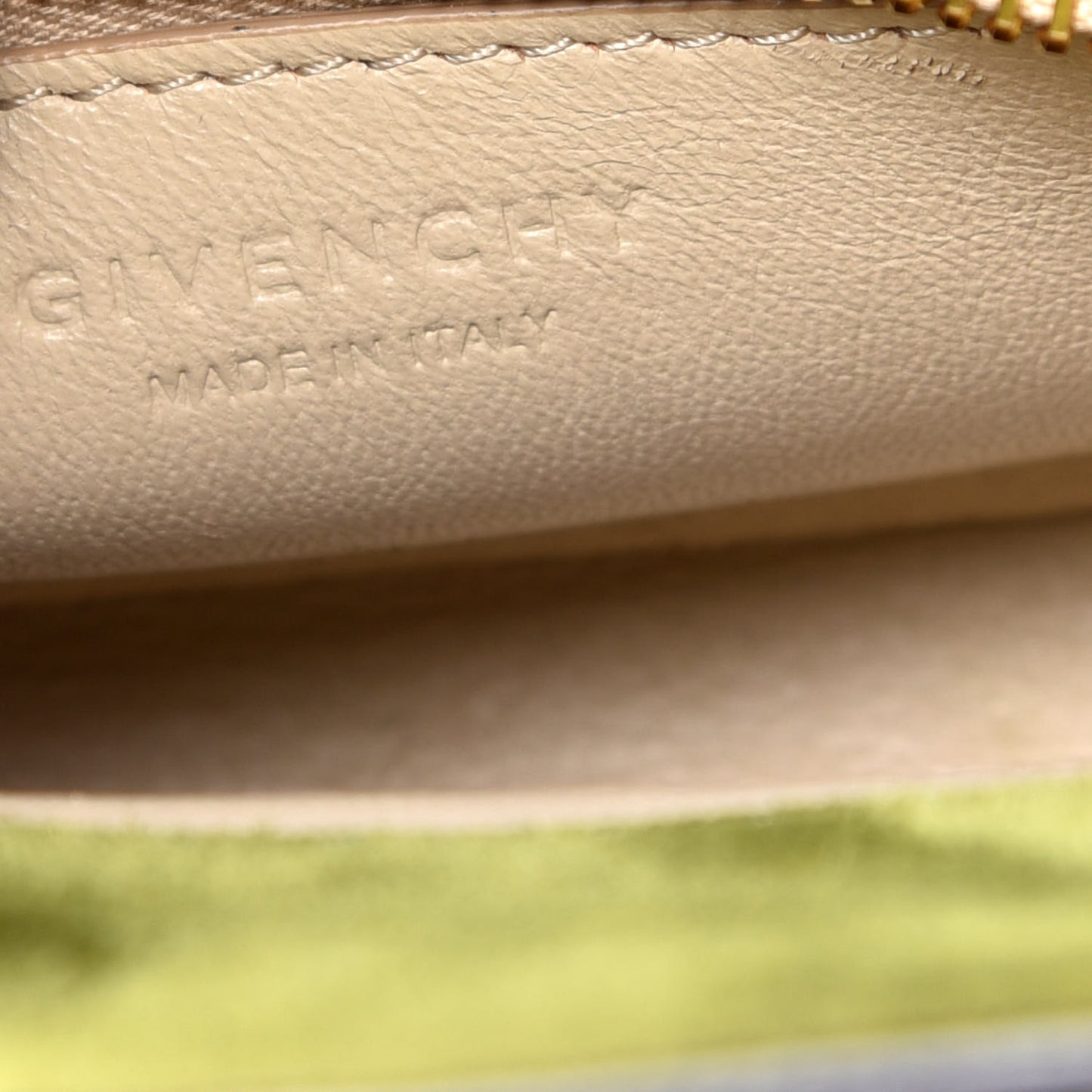 Suede Calfskin Mini Horizon Satchel Olive