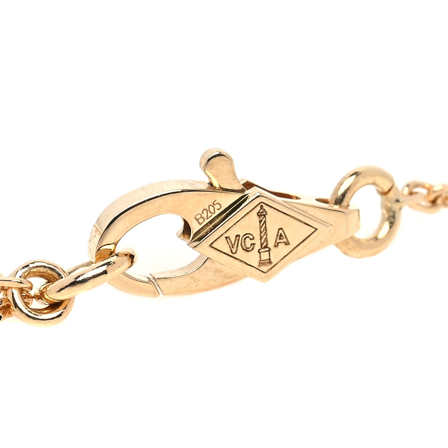 Van Cleef & Arpels 18K Yellow Gold Mother of Pearl Sweet Alhambra Bracelet 4 of 7