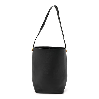 The Row Grained Calfskin Medium N/S Hook Tote Black 1 of 8