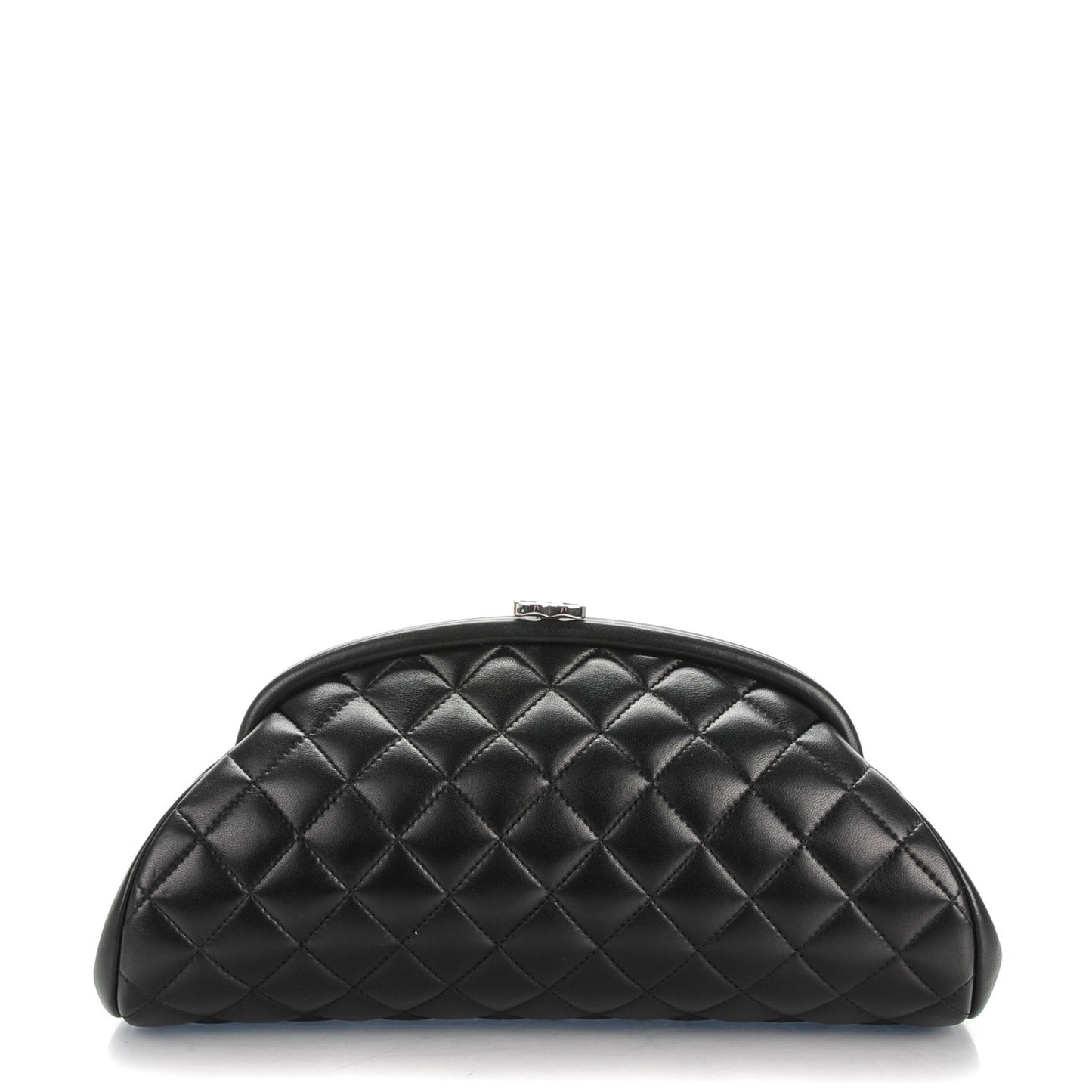 Lambskin Quilted Timeless Clutch Black