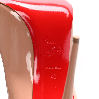 Christian Louboutin Patent Kate 100 Pumps 40 Nude 8 of 10