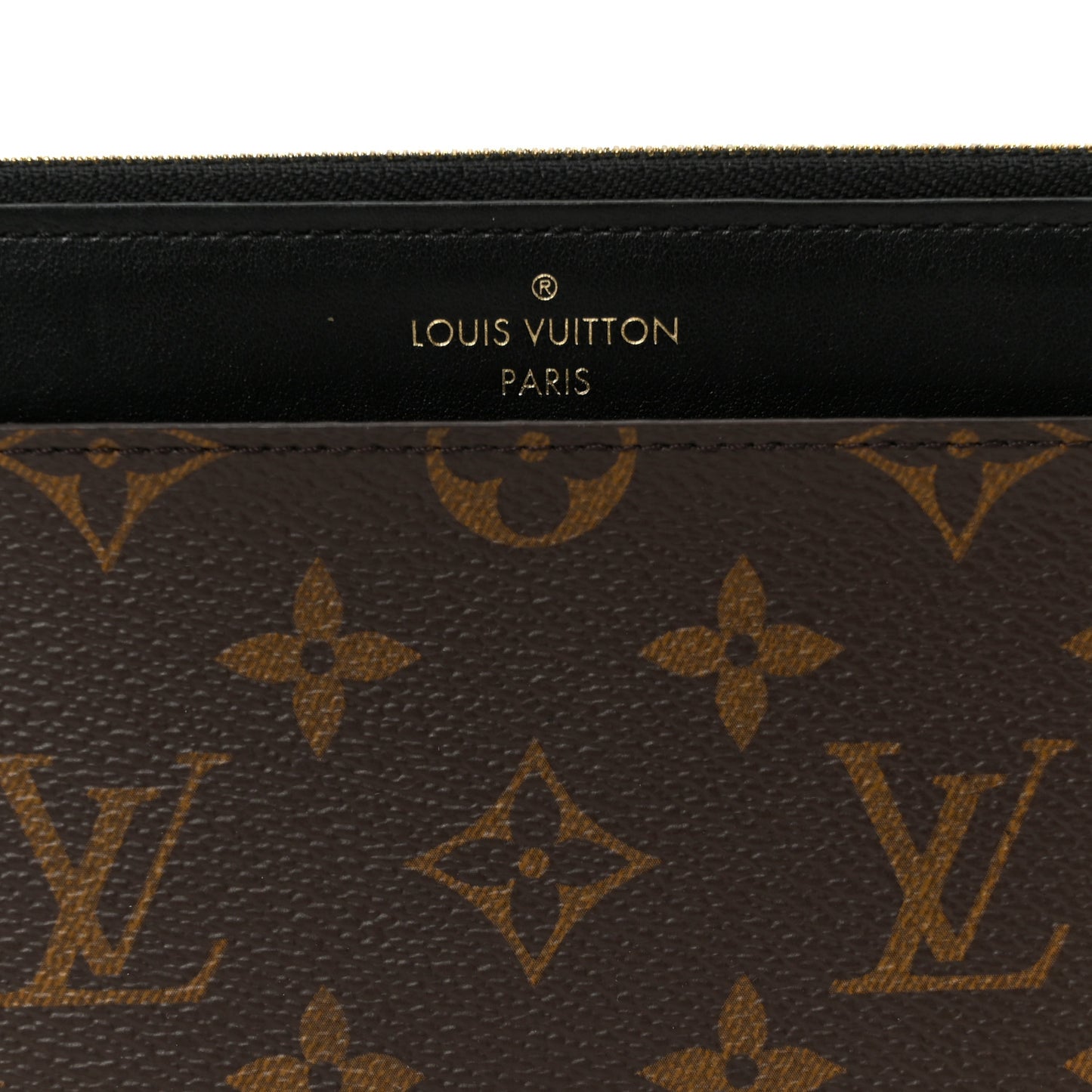 Monogram Slim Purse Black