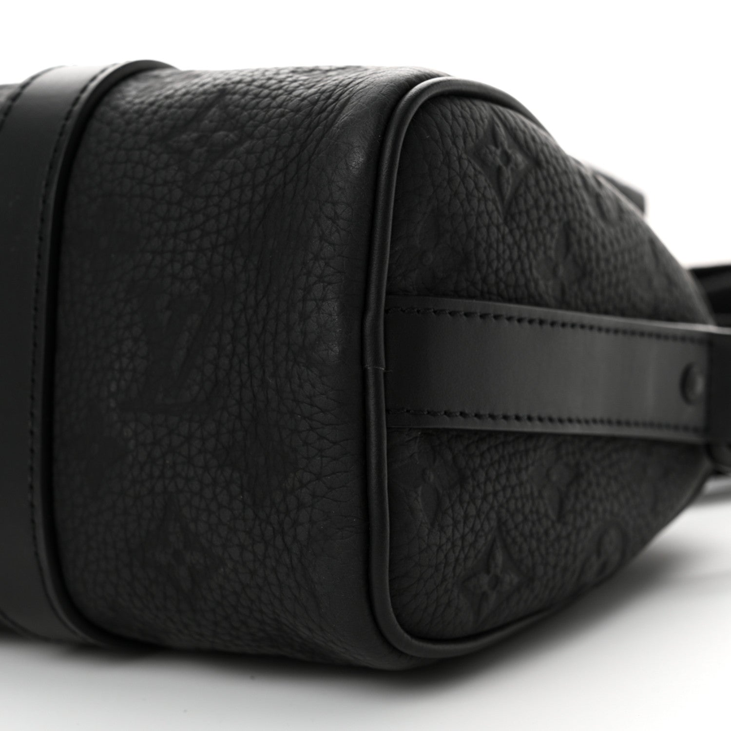 Louis Vuitton Monogram Taurillon Keepall Bandouliere 25 Black 9 of 10