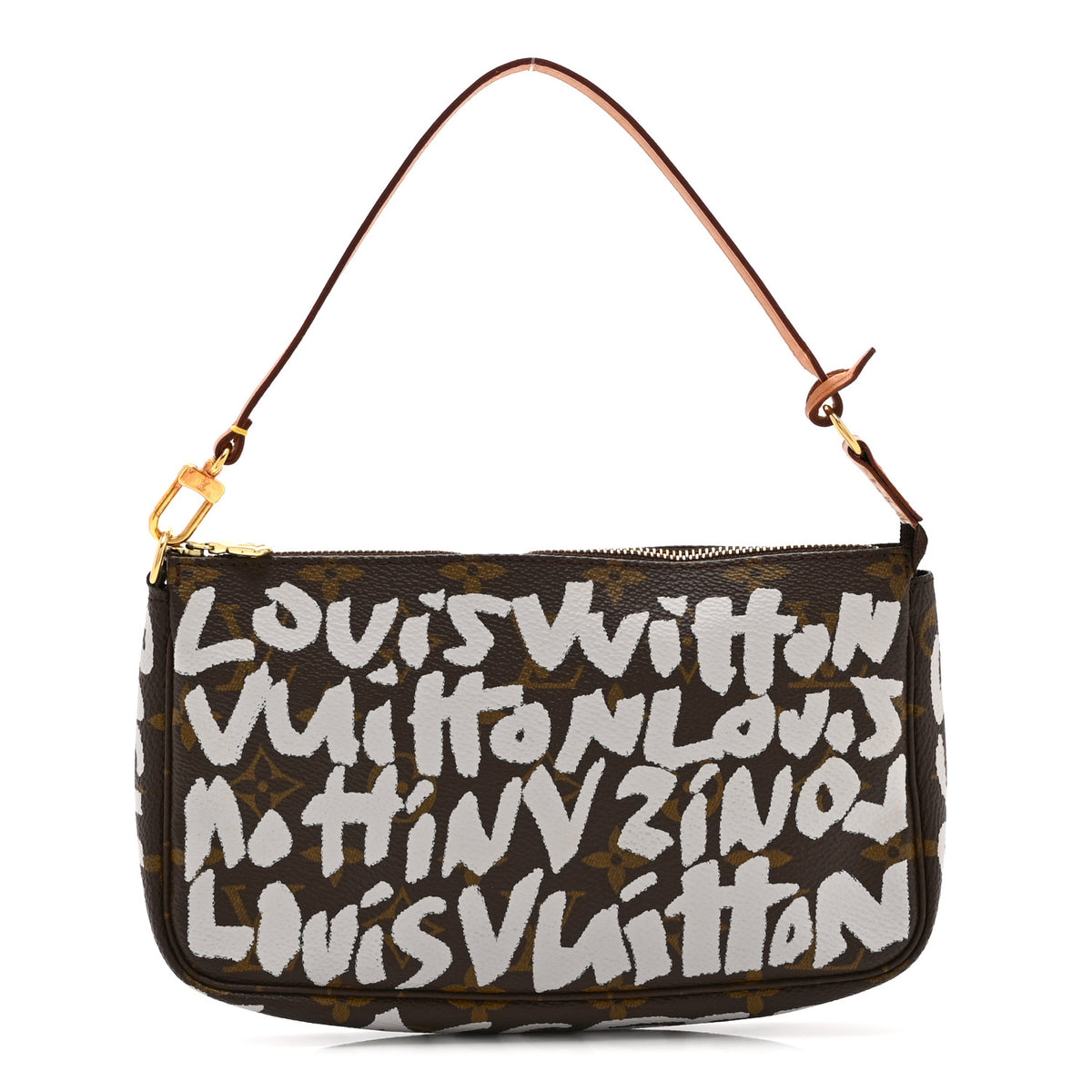 Louis Vuitton Monogram Graffiti Pochette Accessories Silver 1 of 10