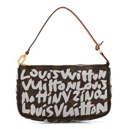 Louis Vuitton Monogram Graffiti Pochette Accessories Silver 1 of 10