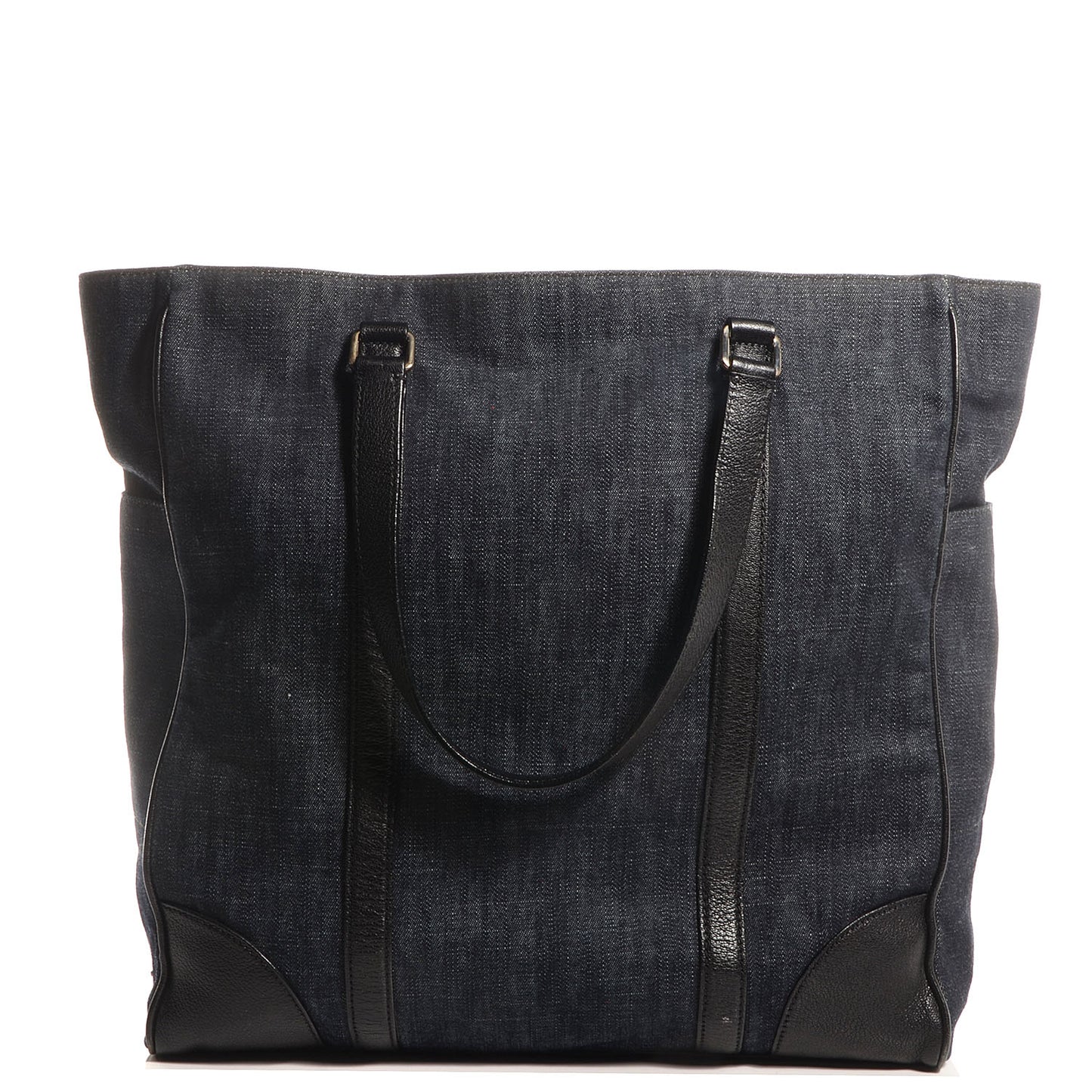 Denim Shopping Tote Blue