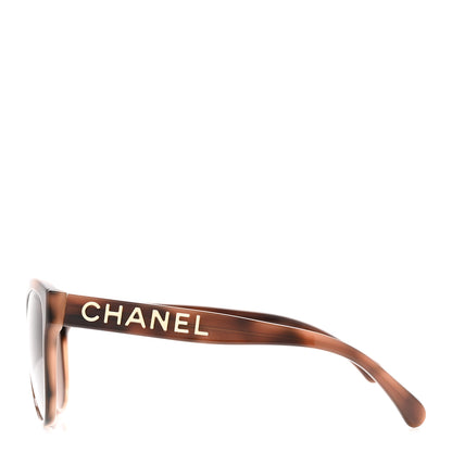 Chanel Acetate Pantos Logo Sunglasses 5458 Brown 3 of 9