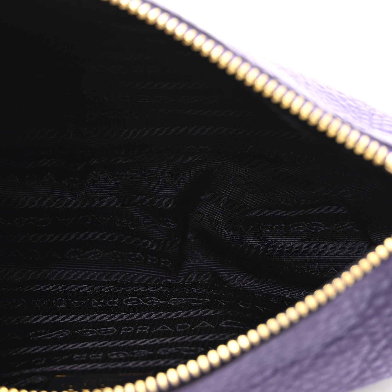 Prada Vitello Daino Pochette Bag Viola 5 of 9