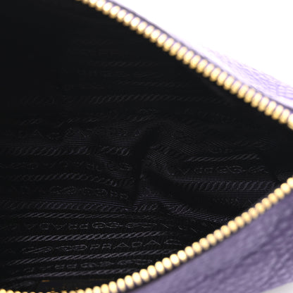 Prada Vitello Daino Pochette Bag Viola 5 of 9
