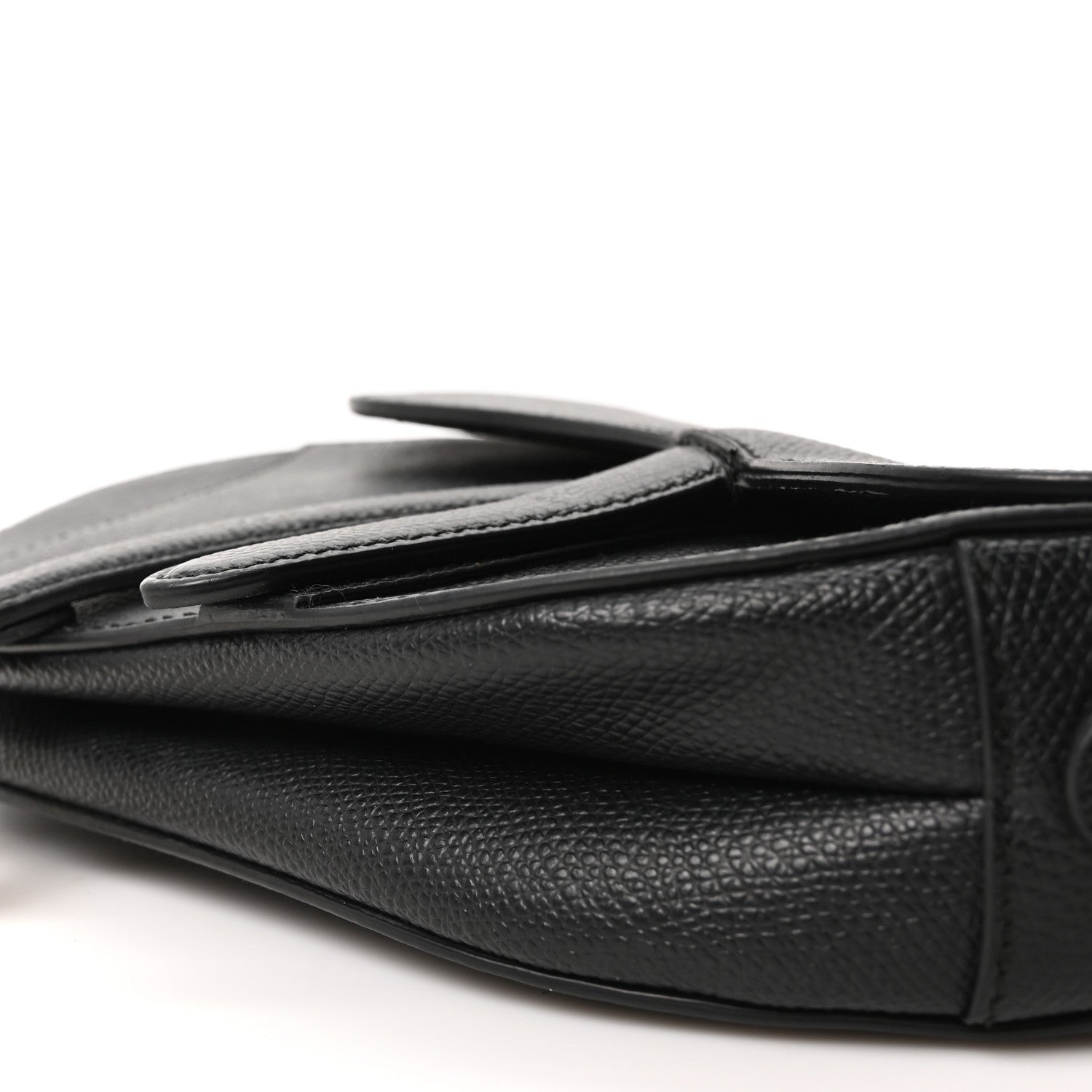 Christian Dior Grained Calfskin Mini Saddle Bag Black 10 of 10