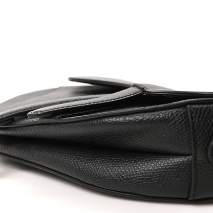 Christian Dior Grained Calfskin Mini Saddle Bag Black 10 of 10