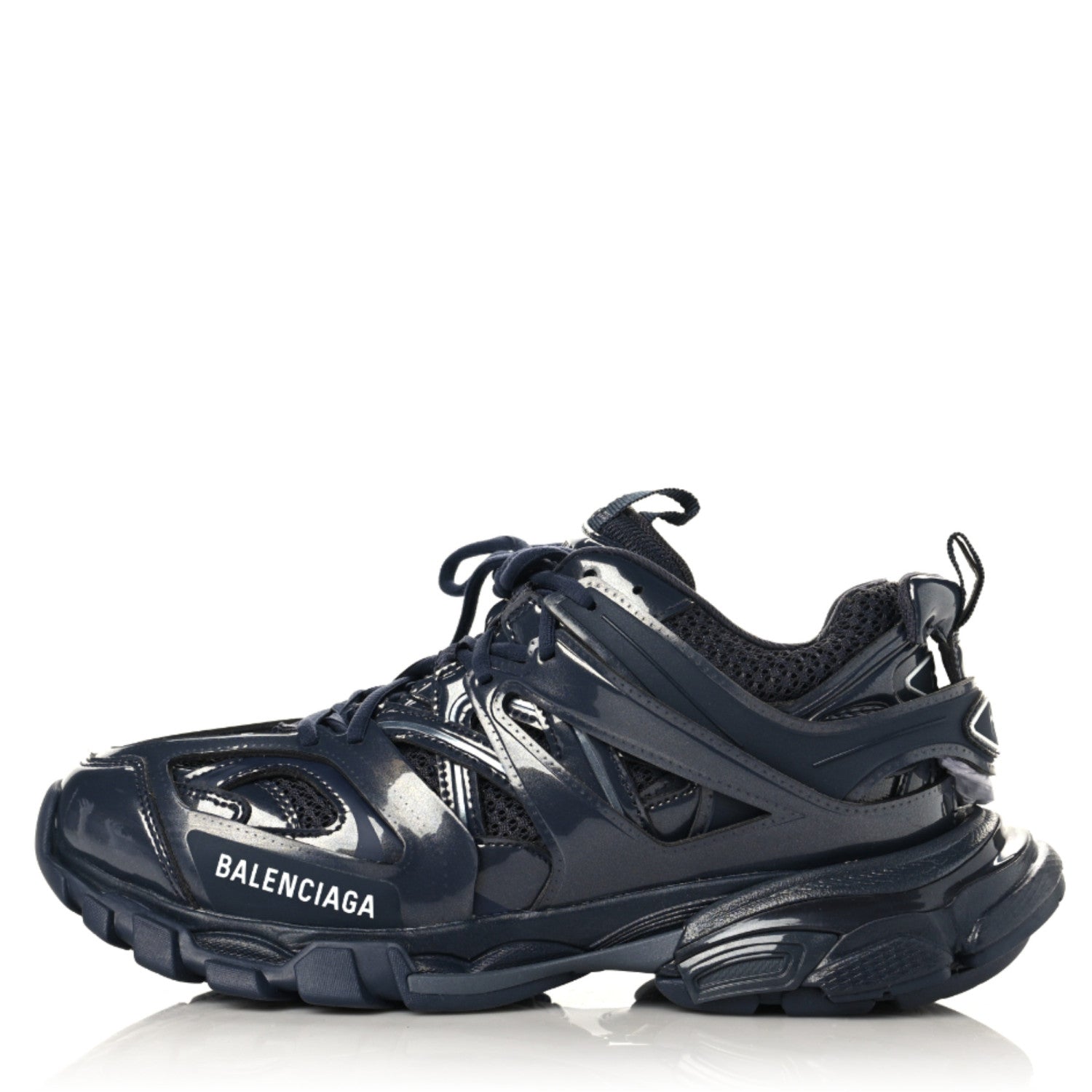 Balenciaga Mesh Nylon Mens Track Sneakers 39 Navy 1 of 10
