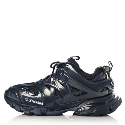 Balenciaga Mesh Nylon Mens Track Sneakers 39 Navy 1 of 10