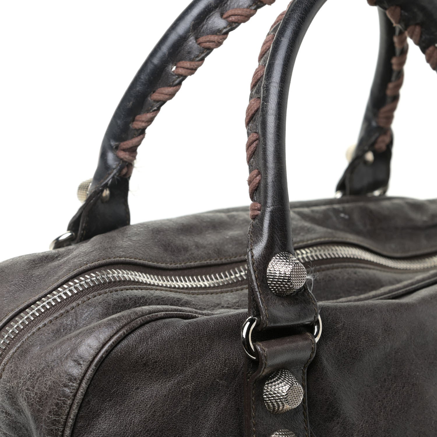 Balenciaga Agneau Giant 12 Silver Hardware Office Tote Charbon 15 of 26