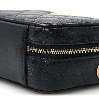 Chanel Caviar Quilted Twist Your Buttons Clutch With Chain Black 10 of 11