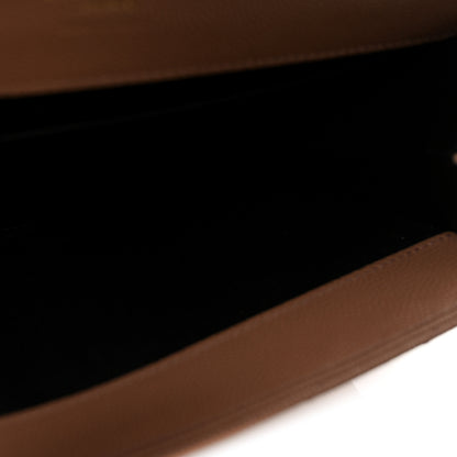 Saint Laurent Grain De Poudre Matelasse Chevron Monogram Envelope Vintage Peach 7 of 8