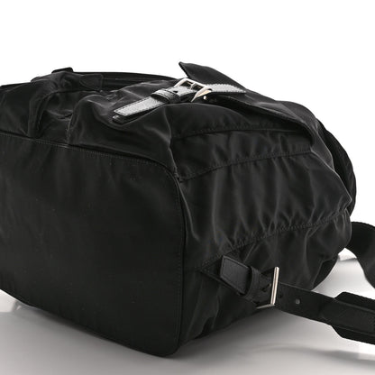 Prada Tessuto Nylon Saffiano Medium Backpack Black 9 of 9