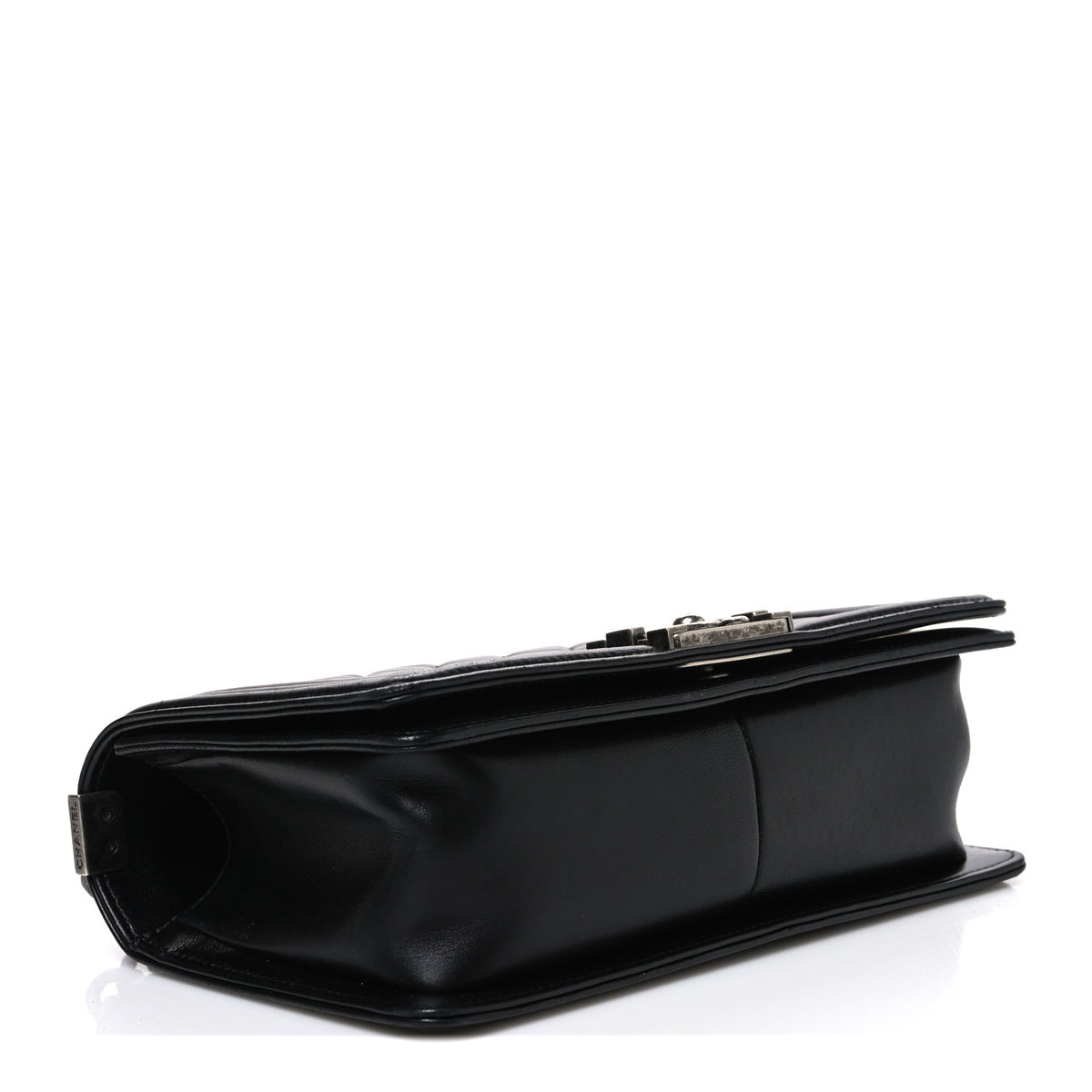 Lambskin Quilted Medium Boy Flap Black